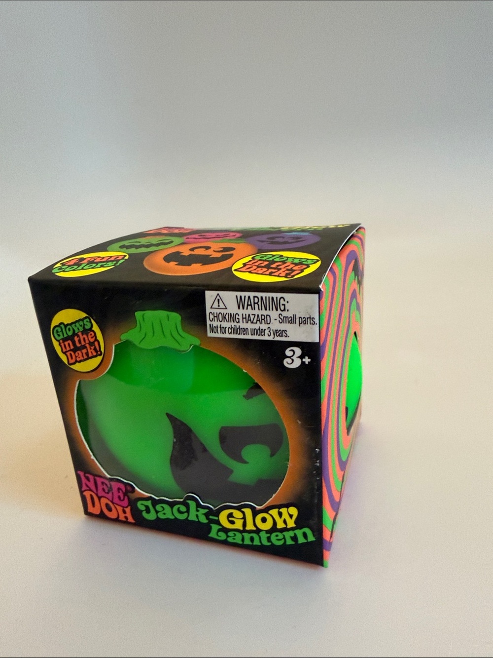 Needoh Jack-Glow Lantern - Green Glow Halloween Toy